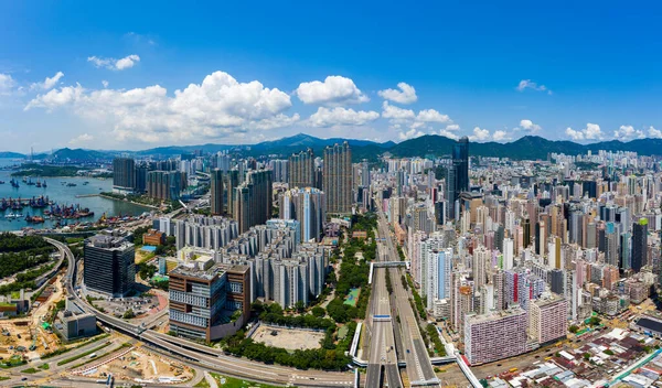 Mong Kok Hong Kong Septiembre 2019 Vista Superior Ciudad Hong —  Fotos de Stock