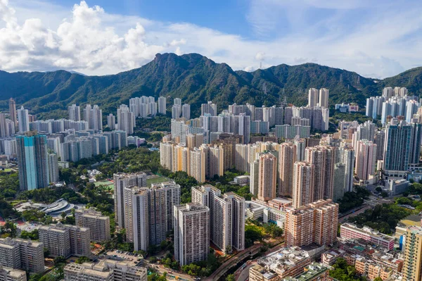 2020年7月27日香港王泰罪 香港市の空中風景 — ストック写真