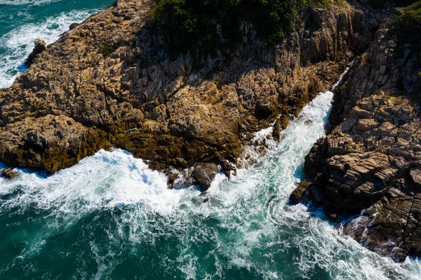 Blick Von Oben Auf Die Küste — Stockfoto