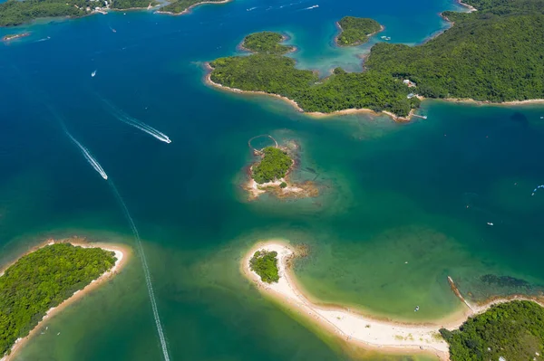 Ovanifrån Hong Kong Landsbygden Sai Kung — Stockfoto