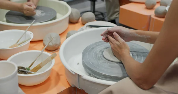 Prepárate Para Hacer Una Olla Barro Estudio — Foto de Stock