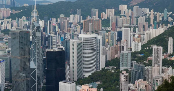 Central Hongkong Juli 2020 Luftaufnahme Der Stadt Hongkong — Stockfoto
