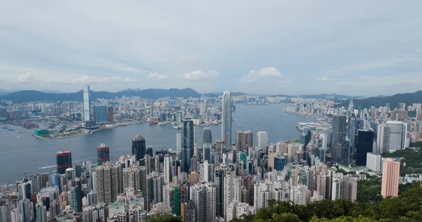 Victoria Peak Hongkong Juli 2020 Hongkongs Landmärke — Stockfoto