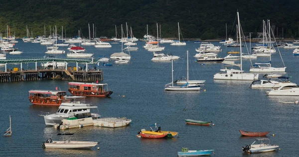 Sai Kung Hong Kong Temmuz 2020 Yat Kulübünde Deniz Kıyısı — Stok fotoğraf