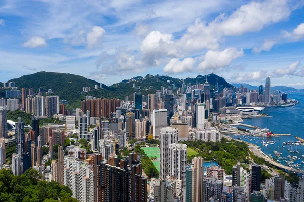 Causeway Bay Hong Kong July 2020 Aerial View Hong Kong — Stock Photo, Image