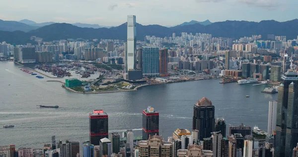 Victoria Peak Hongkong Juli 2020 Hongkong Mijlpaal — Stockfoto
