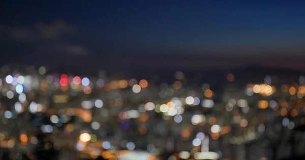 Боке Видом Місто Вночі — стокове фото