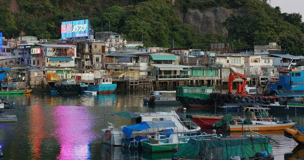 Lei Yue Mun Hongkong Lipca 2020 Schronienie Przed Tajfunami Hongkongu — Zdjęcie stockowe