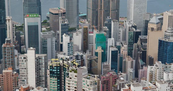 Merkez, Hong Kong 19 Temmuz 2020: Hong Kong şehrinin en iyi manzarası