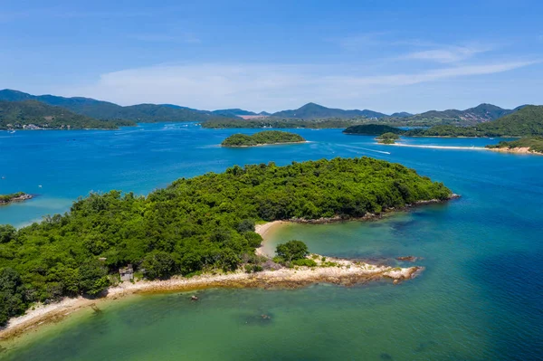 Ovanifrån Hong Kong Landsbygden Sai Kung — Stockfoto