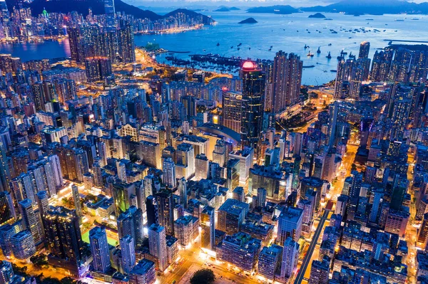 香港モンコク2020年7月26日 香港の夕景 — ストック写真