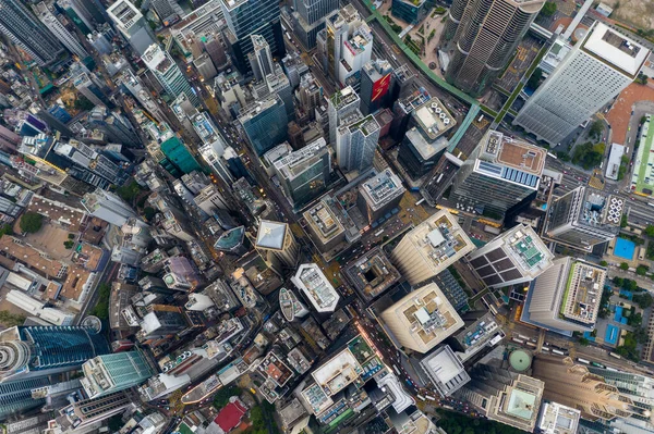 香港中央部2020年7月30日 香港市のトップビュー — ストック写真