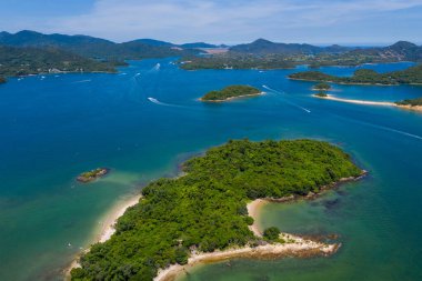 Sai Kung 'daki Hong Kong kırsalının en iyi manzarası