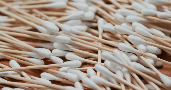 Wooden Cotton Swab Pile — Stock Photo, Image