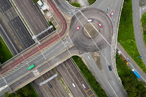 Sha Tin Hongkong Juni 2020 Der Verkehr Hongkong Von Oben — Stockfoto