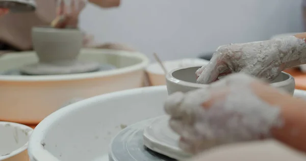 Pottery Workshop Potters Wheel — Stock Photo, Image