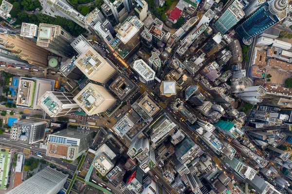 Central Hong Kong Července 2020 Pohled Shora Dolů Hongkong — Stock fotografie