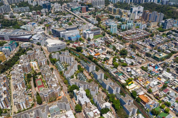 Kowloon Tong Hong Kong Abril 2020 Vista Superior Ciudad Hong — Foto de Stock