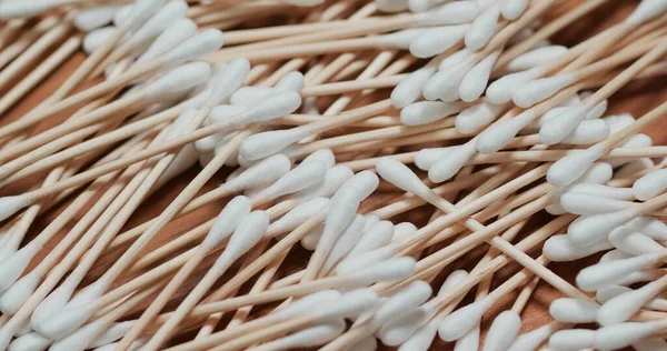 Wooden Cotton Swab Pile — Stock Photo, Image