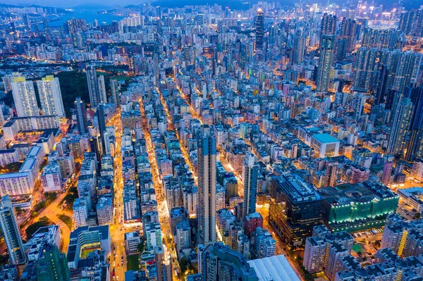 2020年8月6日香港 シャン シュイ 香港の夜景 — ストック写真