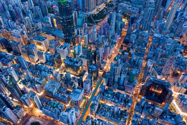 Mong Kok Hongkong Juli 2020 Blick Von Oben Auf Die — Stockfoto