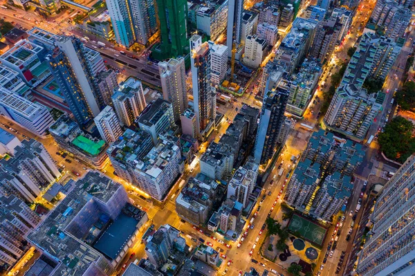 2020年8月6日香港 シャン シュイ 香港の夜景 — ストック写真