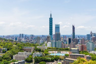 Taipei, Tayvan - 02 Mayıs 2023: Taipei şehir simgesi