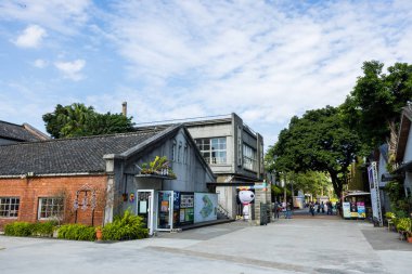Taipei, Tayvan - 02 Ocak 2024: Huashan 1914 Taipei şehrindeki Yaratıcı Park