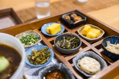 Small dishes of Taiwanese appetizer