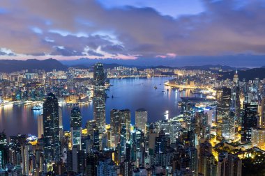 Hong Kong 24 June 2016: Hong Kong city skyline