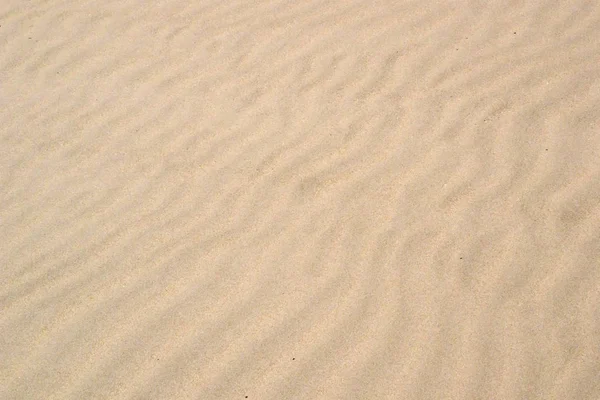 Texture Sabbia Modo Ondulato Sulla Costa Del Mare — Foto Stock