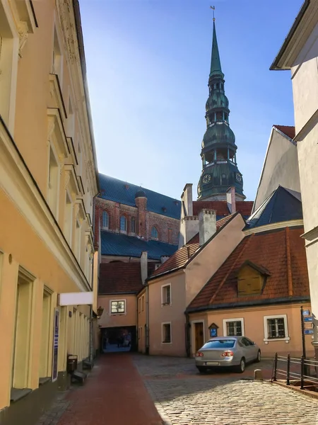 Gården i gamla Riga. — Stockfoto