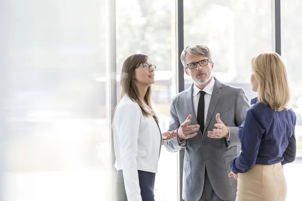 Business Colleagues Planning Strategy Meeting Window Office — Stock Photo, Image