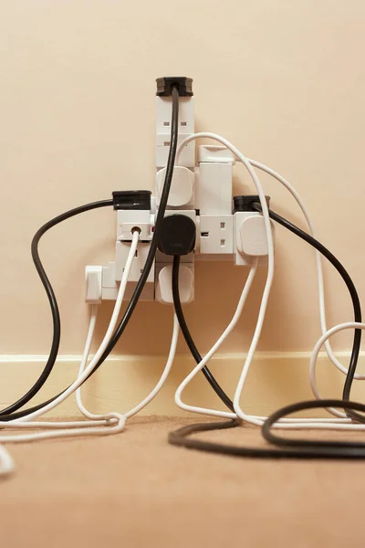 Abundance Electrical Plugs Outlet — Stock Photo, Image