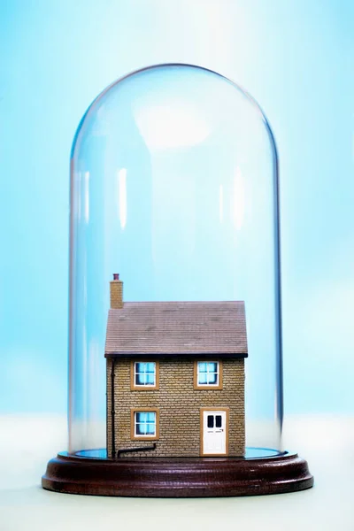 Ceramic House Glass Cover — Stock Photo, Image