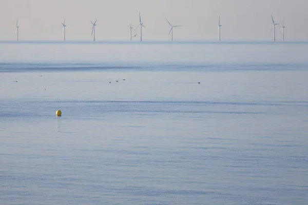 Wind Farm Ocean Background — Stock Photo, Image
