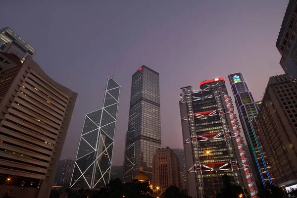 China Hong Kong Orizont Apus Soare — Fotografie, imagine de stoc