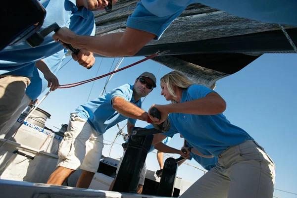 Equipo Vela Yate — Foto de Stock