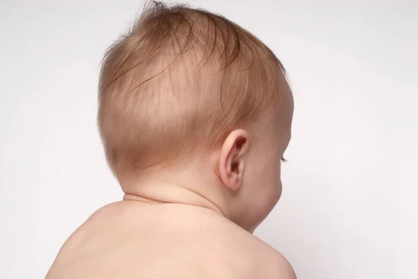 Head Baby Months Back View — Stock Photo, Image