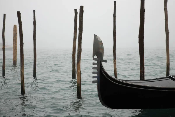 Italie Venise Gondole Sur Fond — Photo