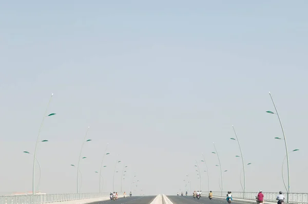 Motorcycles Wide Highway Background — Stock Photo, Image