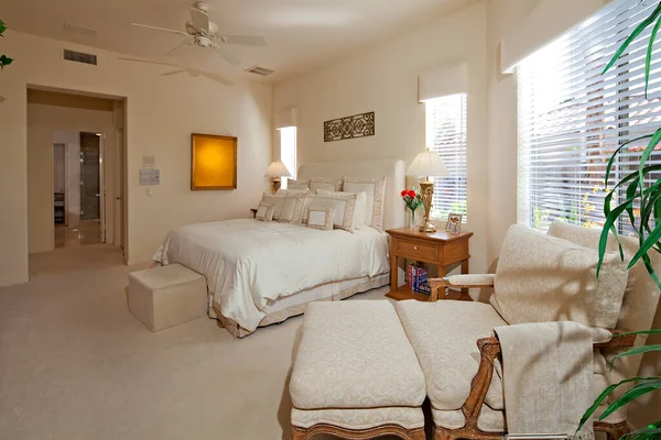 Bedroom Luxury Villa — Stock Photo, Image