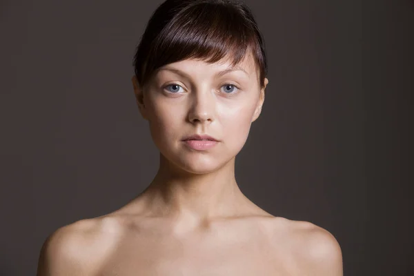 Retrato Mujer Joven Fondo — Foto de Stock