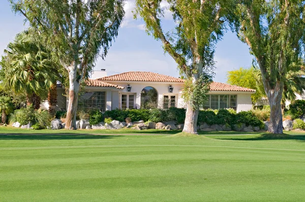 View Lawn Luxury Manor House Background — Stock Photo, Image