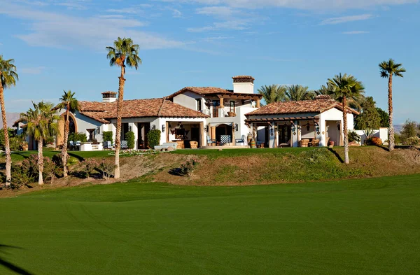 View Mansion Lawn Foreground Royalty Free Stock Photos