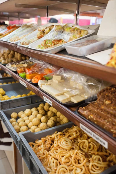 Variety Indian Sweet Food Displayed Store — Stock Photo, Image