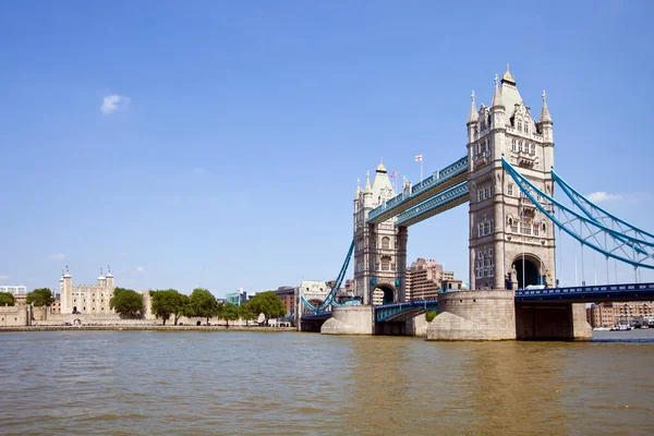 Tower Bridge Londres Segundo Plano — Fotografia de Stock