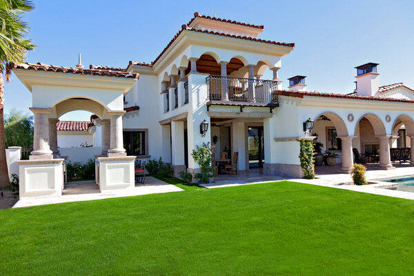 Exterior of luxury villa