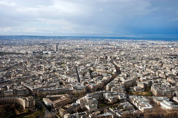 Vedere Aeriană Parisului Franța — Fotografie, imagine de stoc