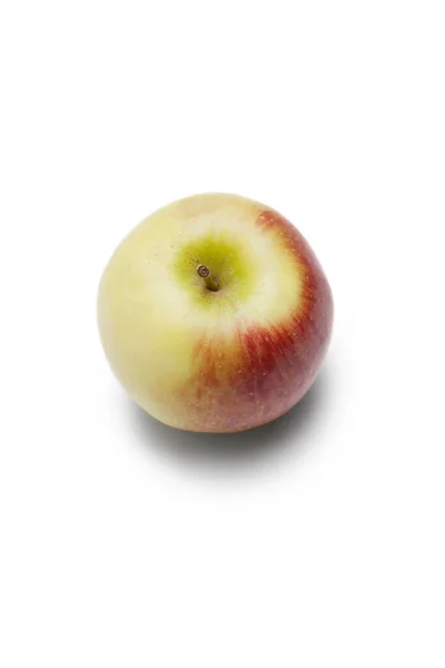 Υψηλή Γωνία Προβολής Του Μήλου Λευκό Φόντο — Φωτογραφία Αρχείου